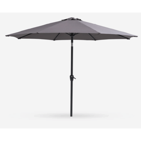 Parasol gris avec pied 3m
