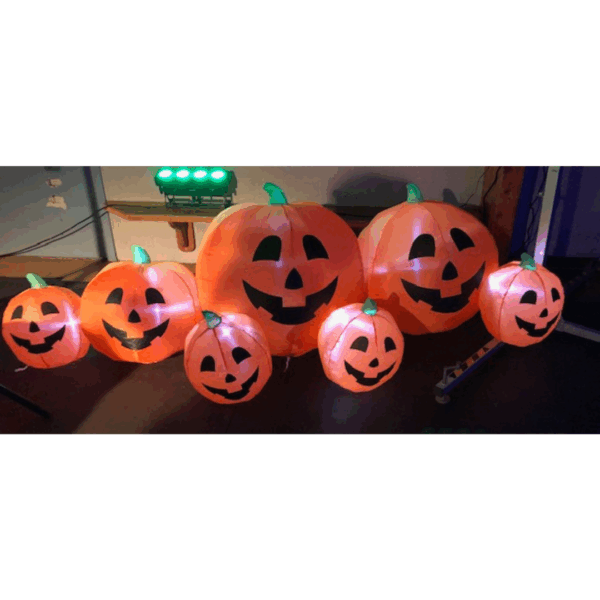 Citrouille gonflable - famille - lumineuse