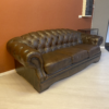 Canapé Chesterfield brun