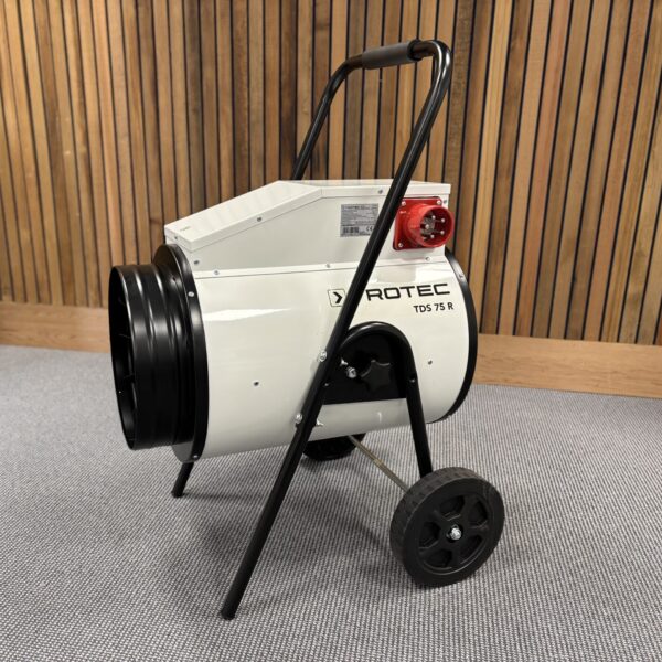 Canon à chaleur électrique 15 kW en location pour chauffage d’événements et chapiteaux – branchement 32A